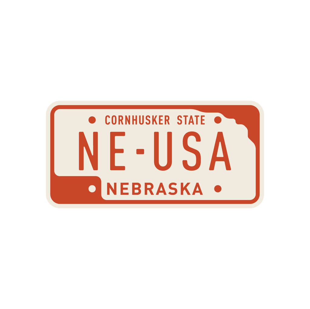 Nebraska License Magnet