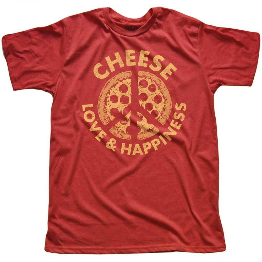 Men's Cheese, Love and Happiness T-shirt