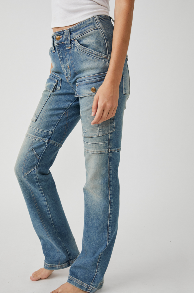 Dream Maker Relaxed Mid Rise Jean- Free People