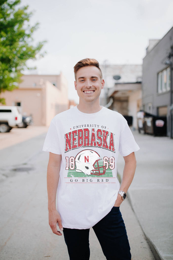 Nebraska Muncie Hippie Helmet Unisex T-Shirt
