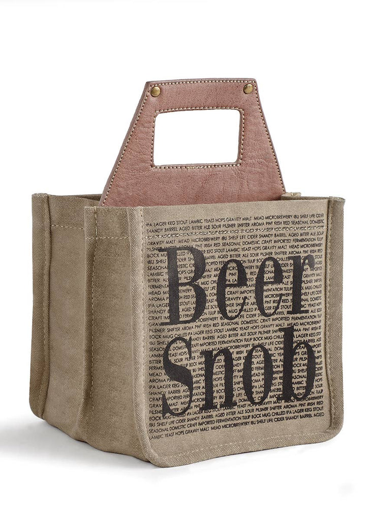 Up-Cycled Canvas Beer Caddy